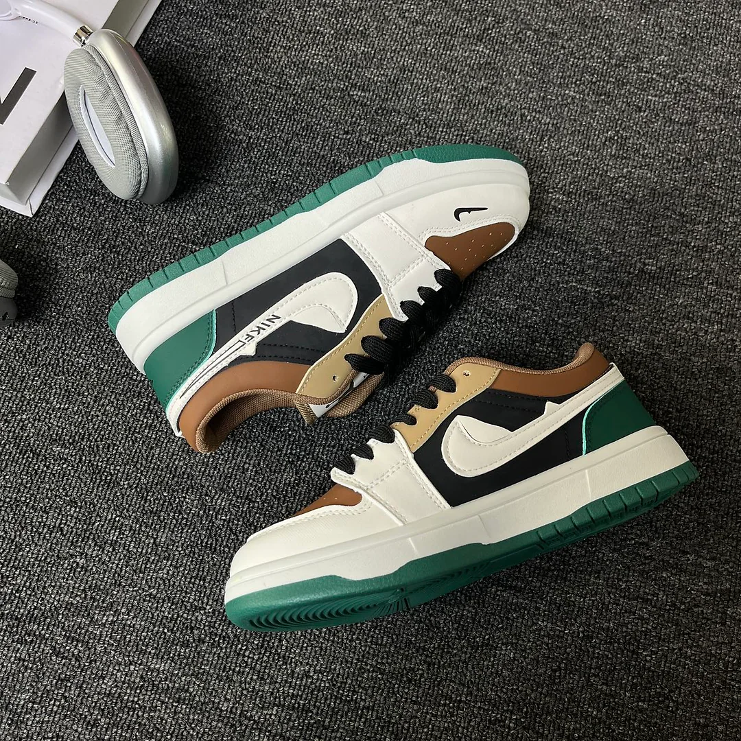Giày thể thao Low-top Swoosh ngược, phong cách Panda đen trắng, unisex 🐼 4