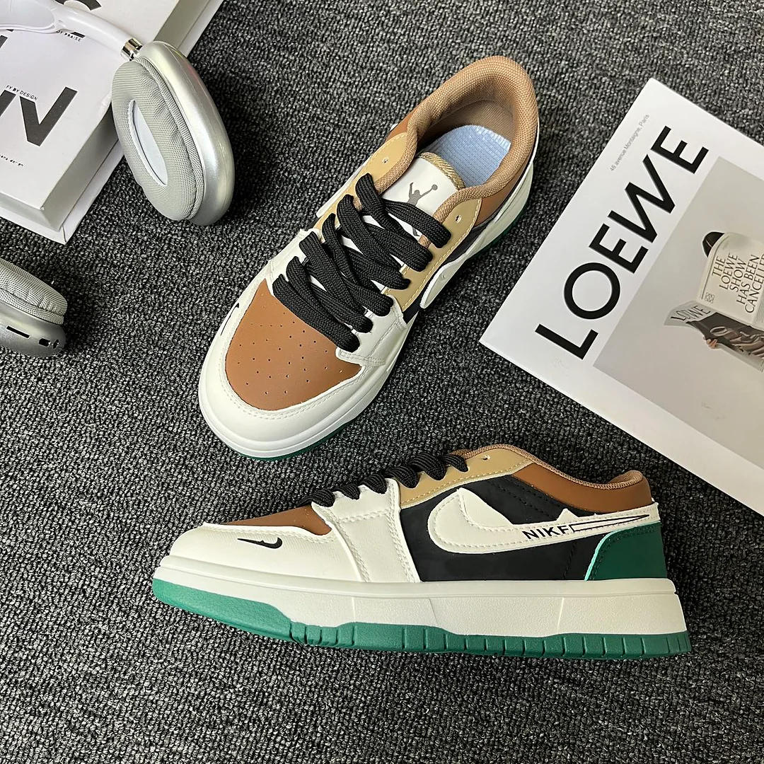 Giày thể thao Low-top Swoosh ngược, phong cách Panda đen trắng, unisex 🐼 5